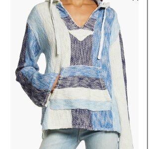 Faherty Women's Baja Organic Cotton Beach Hoodie Size Medium Boho Beach